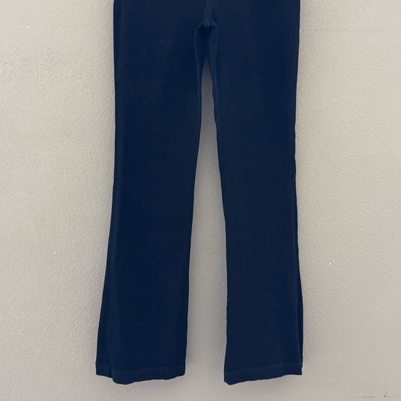 New Express High Rise Boot Cut Jeans Dark Indigo Denim Classic Minimalist 10 - Picture 8 of 13